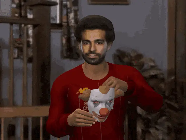 Mohamed Salah's Clown Mask Transformation