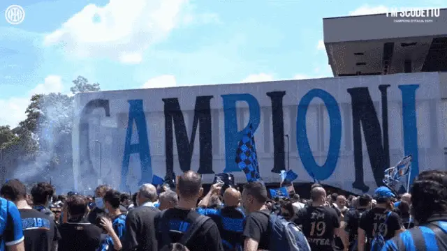 Inter Milan Tifosi Celebrate Scudetto Victory