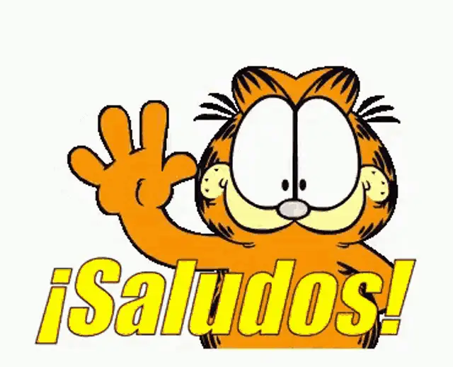 Tania Medina: Garfield Waving 'Saludos!'