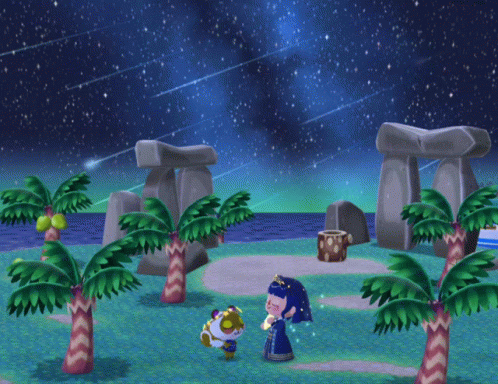 Animal Crossing Meteor Shower with Sylvana