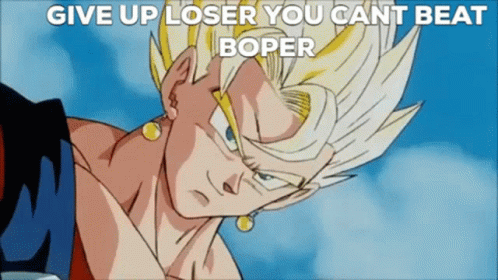 Boper Vegito: Give Up Loser!