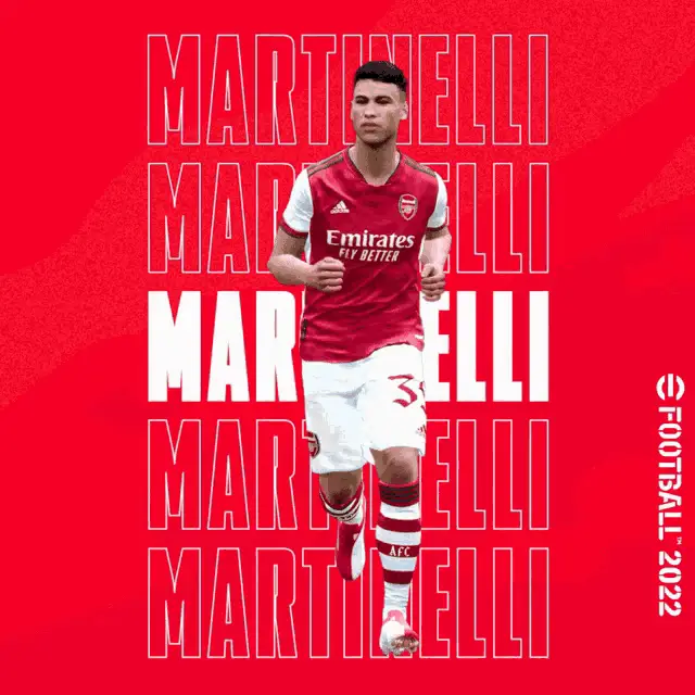 Gabriel Martinelli in eFootball 2022 for Arsenal
