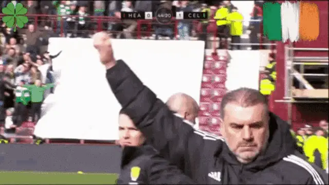 Ange Postecoglou's Celtic Celebration