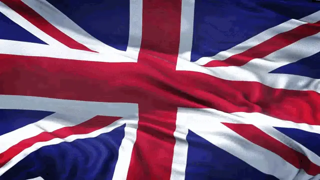 United Kingdom Flag Waving