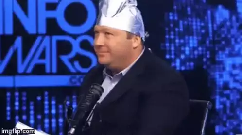 Alex Jones in Tinfoil Hat