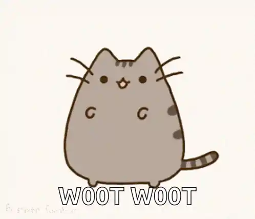 Pusheen Says Woot Woot