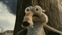 Nervous Scrat from Ice Age