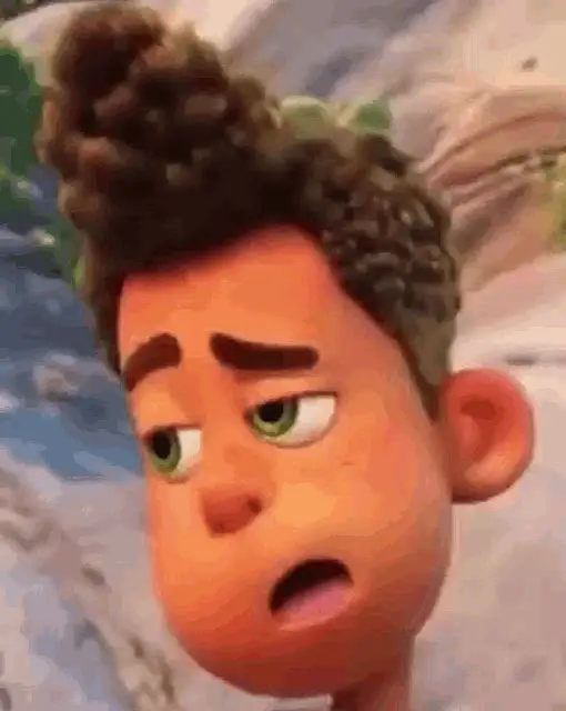 Pixar's Luca: Confused Expression