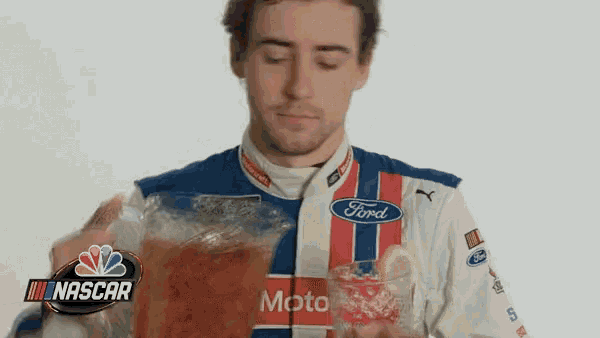 Ryan Blaney Pours Refreshing Iced Tea