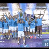 Manchester City Lift Premier League Trophy 2023