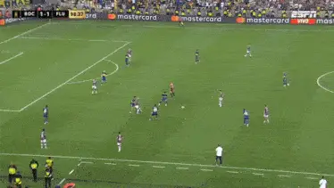 Keneddy scores for Fluminense vs Boca Juniors
