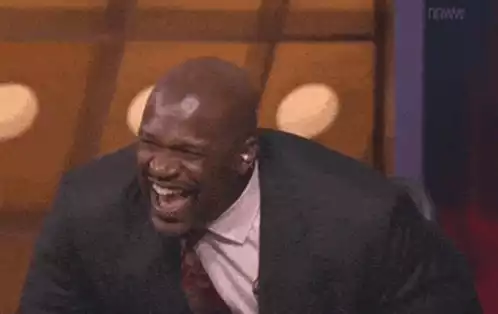 Shaquille O'Neal Laughing