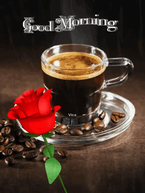 Good Morning Coffee & Rose