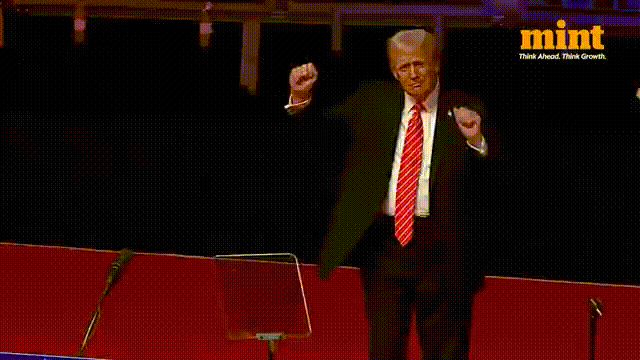 Trump's Dance at the 2025 Inauguration.gif
