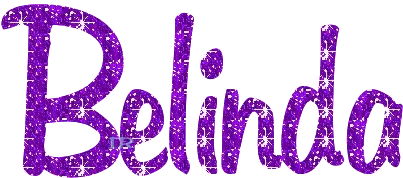 Belinda Glitter Name Sticker