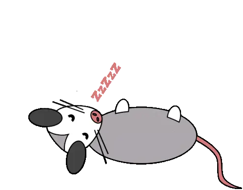 Sleeping Takuachin Tlacuache Sticker