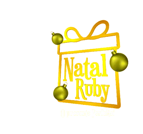 Natal Ruby Christmas Gift Box Sticker