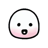 Kawaii Weird Blushing Face Sticker
