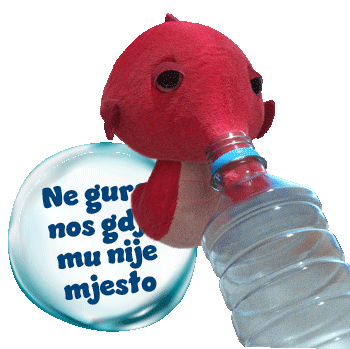 Konzum Morsovci: Plastic Bottle Nose Sticker