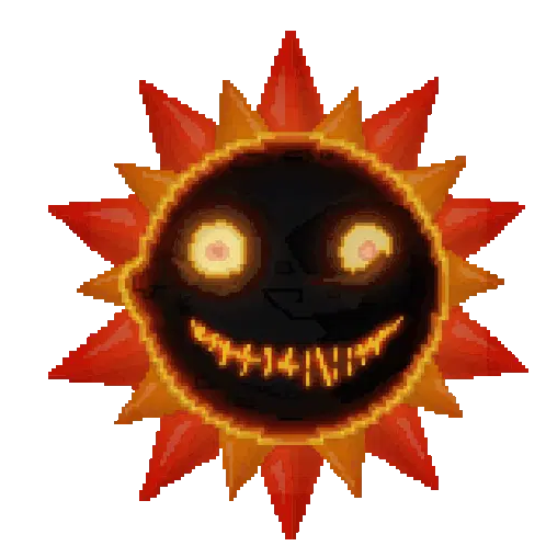 Menacing Eclipse Sunmoon Sticker
