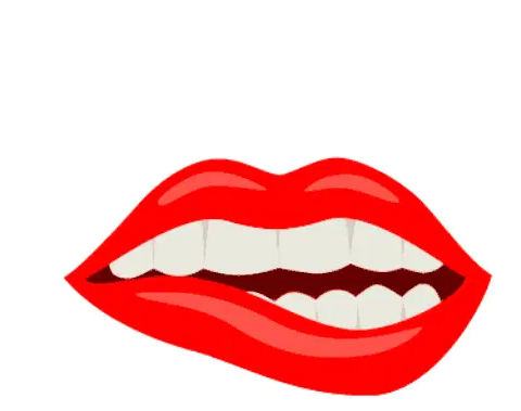 Boa Boca Red Lips Animated Sticker