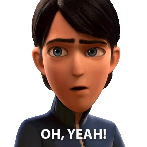 Jim Lake Jr Says Oh Yeah Trollhunters Sticker