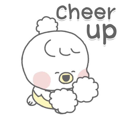 Cute Character Cheer Up Sticker