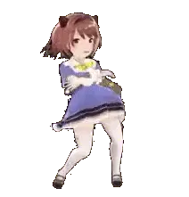 Me Vale Chibi Girl Dabbing Sticker