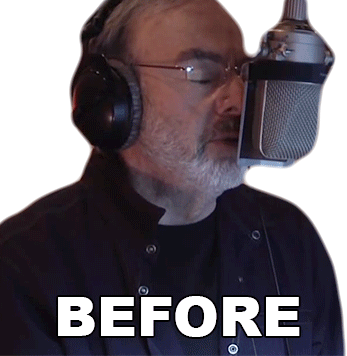 Before Neil Diamond Sings into Microphone