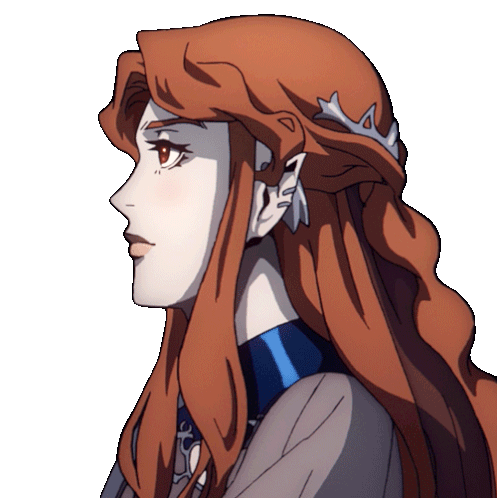 Castlevania Lenore Thinking Pondering Sticker