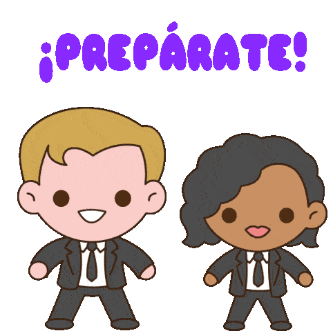 ¡Prepárate! Agentes MIB Poniéndose Lentes Sticker