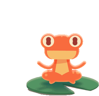 Froggo Meditating on Lily Pad Sticker