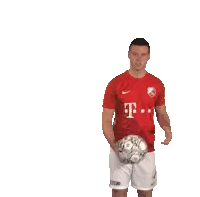 Soccer Player Holding Ball Sticker