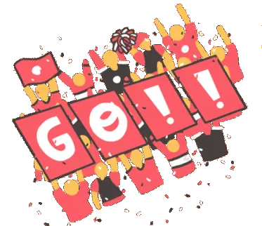 Super Bowl Go Team Sticker