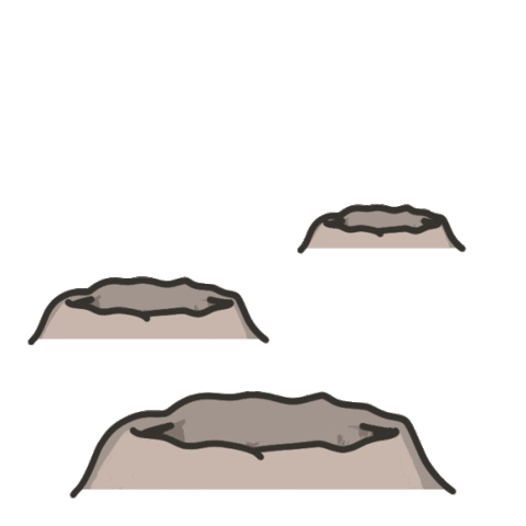 Angry Volcano Eruption Sticker