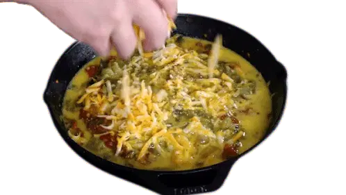 Adding Cheese to Chili Pepper Madness Skillet