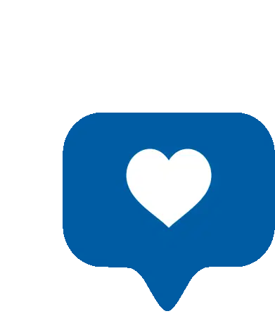 Inter Heart Like Reaction Sticker