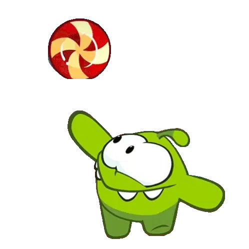 Om Nom's Sweet Treat: Happy with Candy Lollipop