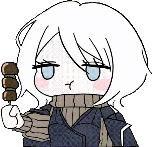 Limbus Company Faust Eating Dango Sticker