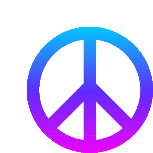 Joypixels Peace Symbol Gradient Sticker