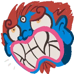 Pb Chomper Angel Wings Sticker