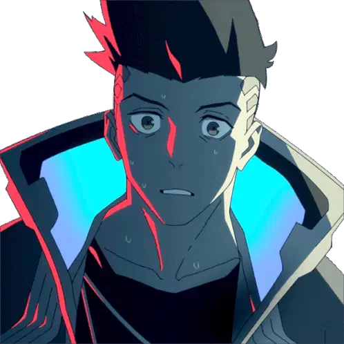 Shocked David Martinez from Cyberpunk Edgerunners