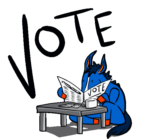 Vote Blue Donkey Flips Table for Senate