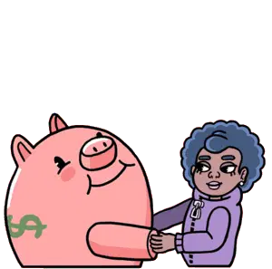 Kitkatandahalf Mood Simone: Love for Money Piggy Bank