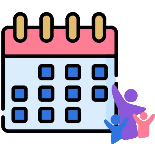 Calendario Familiar con Planes Marcados