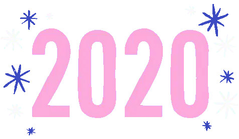 Sparkling 2020 New Year Celebration Sticker