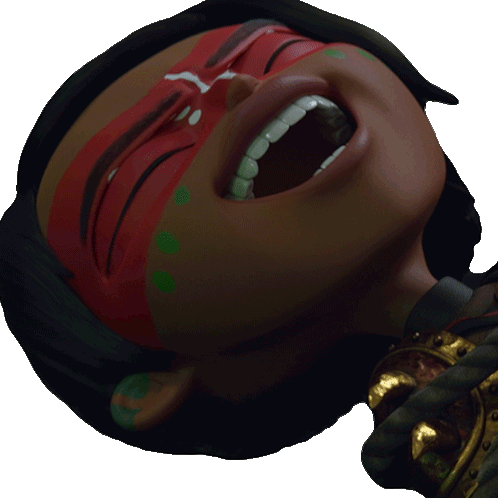 Maya Laughing Hysterically Sticker