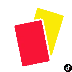 Foul Red Yellow Card TikTok Sticker