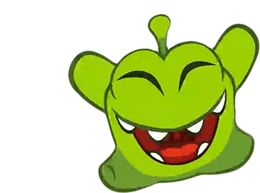 Om Nom 'I Made It' Celebration Sticker