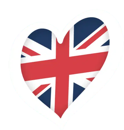 Eurovision UK Heart ESC Sticker